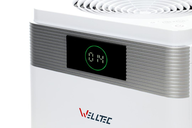 Wskaźnik jakości powietrza w oczyszczaczu Welltec APH1000D.