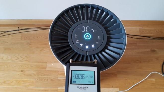 jonizacja ujemny Vestfrost oczyszczacz pomiary