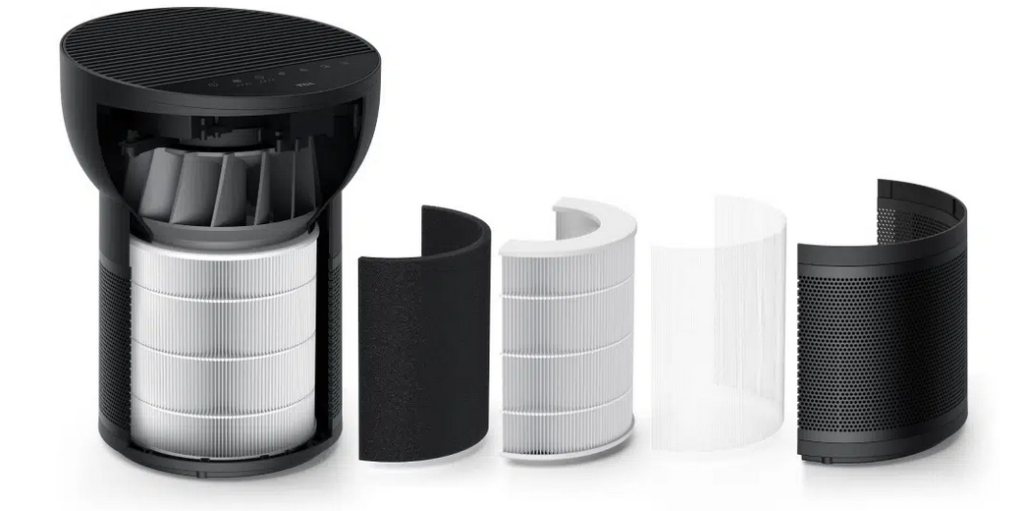 Ilustracja filtracji powietrza w TCL Breeva A2BW