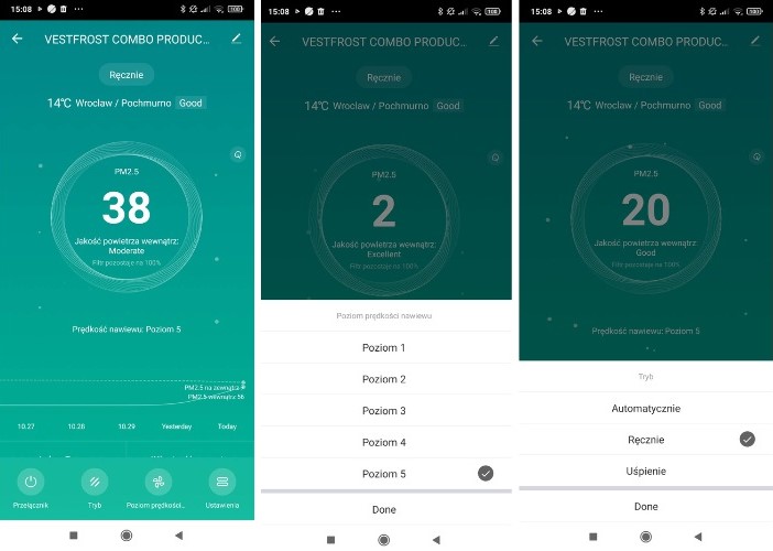 Vestfrost VP-A1S40WH aplikacja smart life
