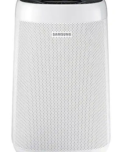 Oczyszczacz powietrza Samsung AX34R3020WW na białym tle.