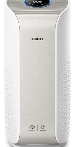 Oczyszczacz powietrza Philips AC3055/50 na białym tle.