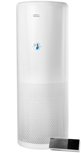 LIFAair LA503 ze stacją pomiarową LAM05 z przodu