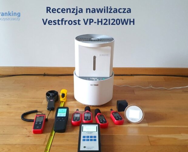 Recenzja nawilżacza powietrza Vestfrost VP-H2I20WH z przodu